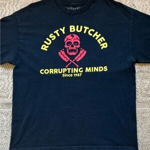 Rusty Butcher T-Shirt Size XL Slim-Fit